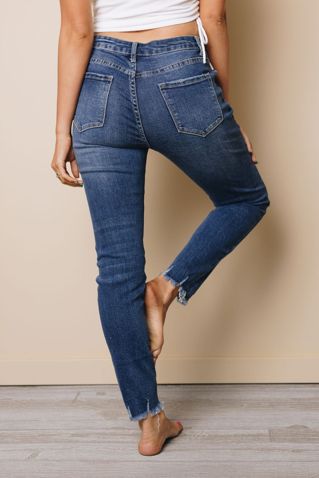 Nala Button Skinny Jeans