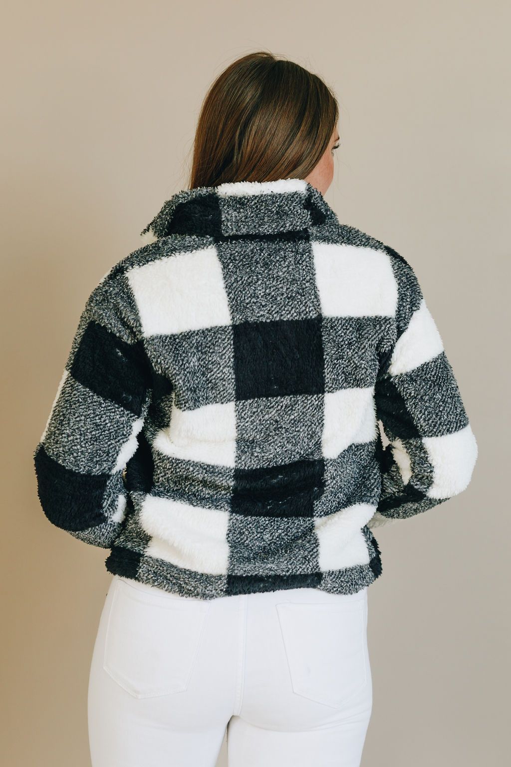 Mad for Plaid Half Zip Pullover
