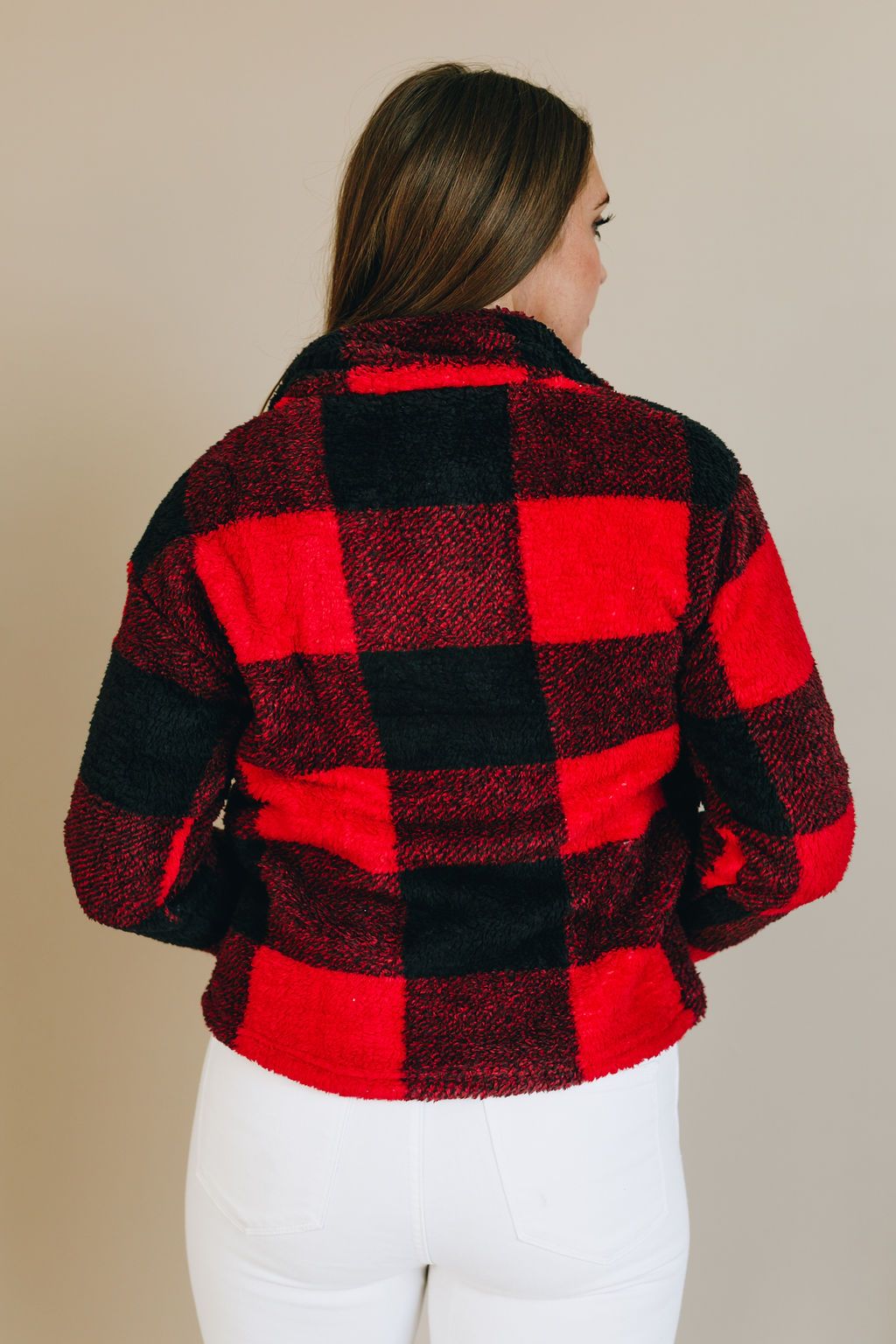 Mad for Plaid Half Zip Pullover