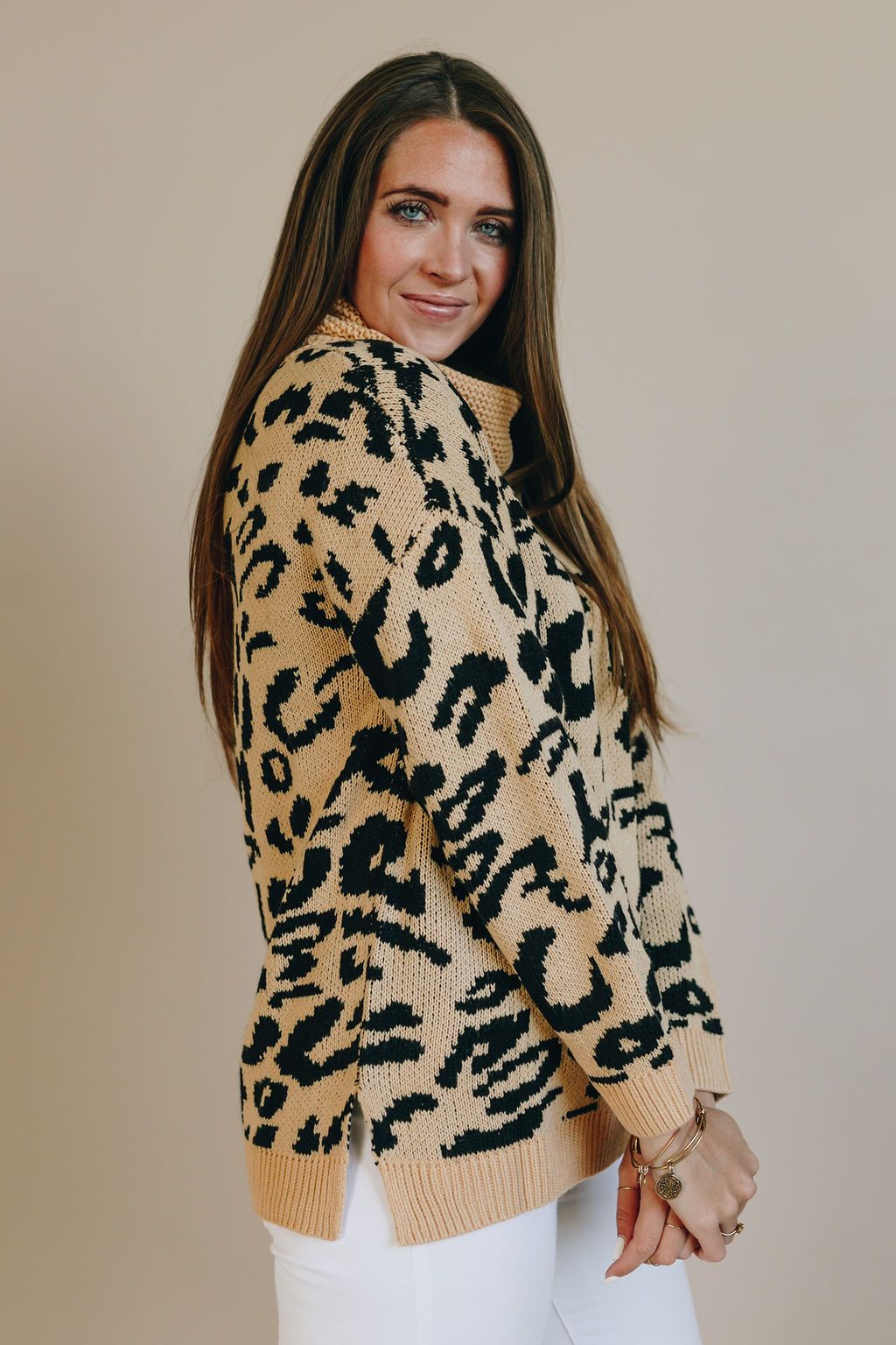 Cozy Cat Leopard Sweater