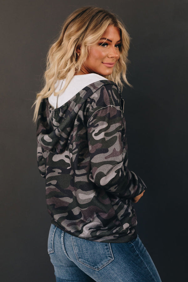 Hansen Camo Zip Up Jacket