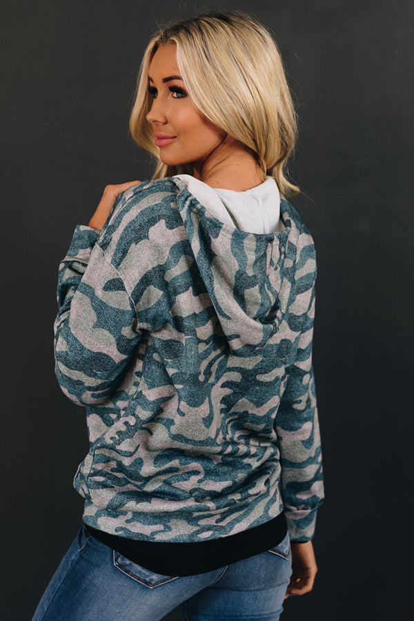 Hansen Camo Zip Up Jacket