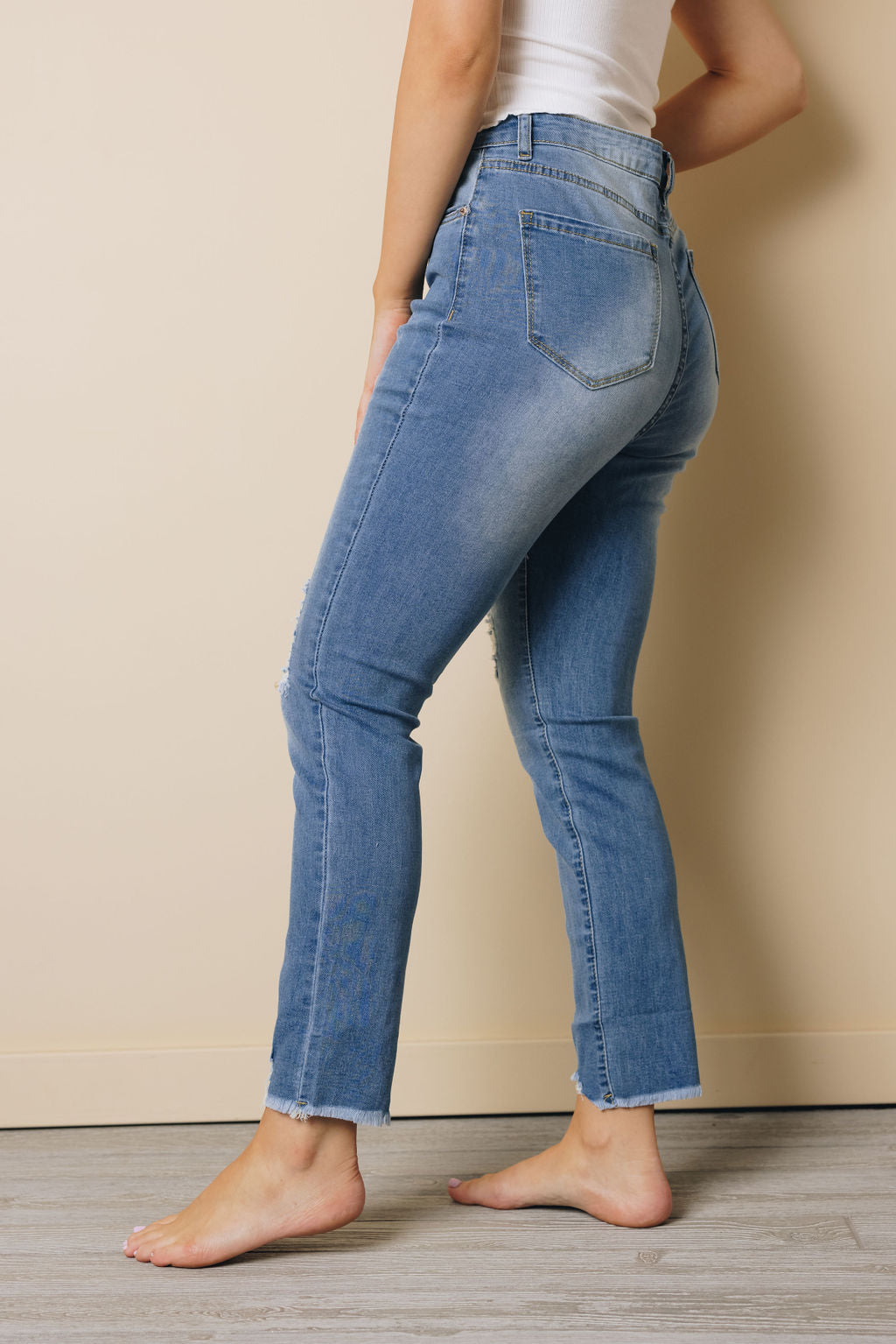 Alita Patchwork Ripped Jeans