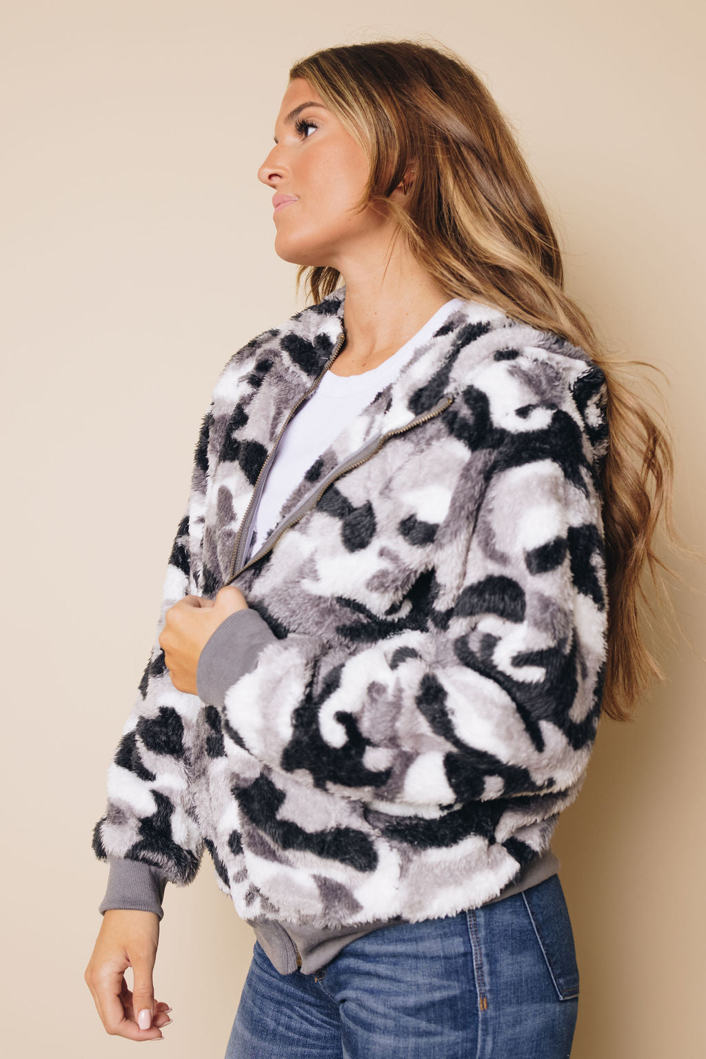 Tamy Fleece Hooded Coat