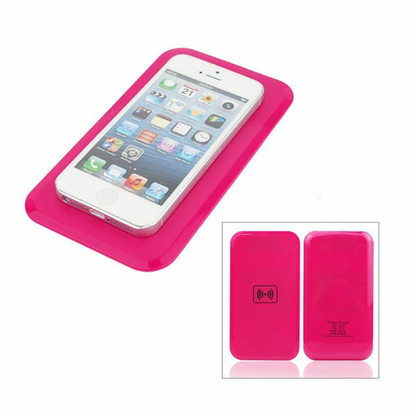 Qi Wireless Charger Transmitter for Qi Standard Mobile Phones - Hot Pink