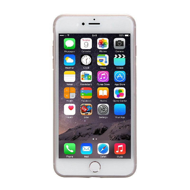 Fashion Multiple Color Soft TPU Phone Cover Case for iPhone 7 - White
