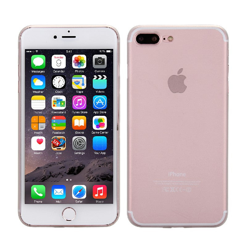 Fashion Full Cover PC Frosted Thin Phone Cover Case for iPhone 7 Plus - White