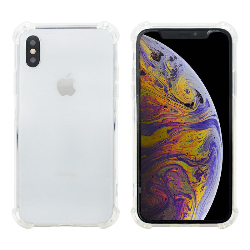 TPU Rubber Soft Skin Silicone Protective Case Phone Cover for iPhone XS Max-Clear